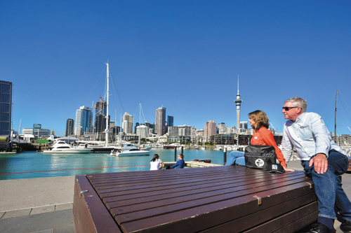 Ankunft in Auckland