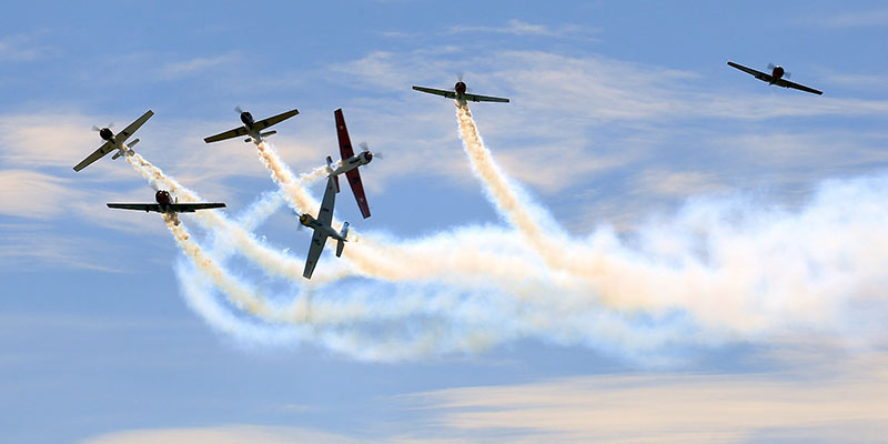 Kunstflugvorführung bei Warbirds Over Wanaka